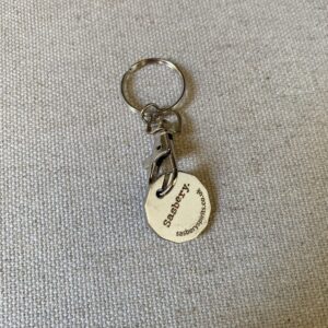 Practical keyring of Sasbery trolley token